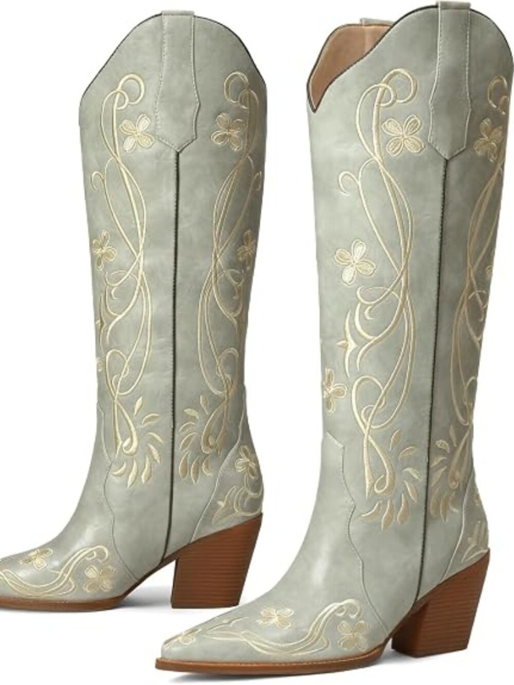 Cowgirl Boots Women Knee High Vintage Cowboy Boots